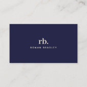 Minimal Monogram Elegant Clean Professional Visitenkarte (Vorderseite)