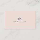 Minimal Monogram Elegant Clean Professional Visitenkarte (Vorderseite)