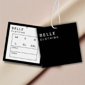 Minimal Monogram Modern Business Hang Tag