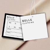 Minimal Monogram Modern Business Hang Tag