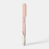 Minimal Monogram N Phone Case – Modern Aesthetic D iPhone Hülle (Rechte Seite)