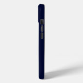 Minimal Monogram Navy Blue Case-Mate iPhone Hülle (Rückseite / Links)