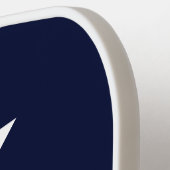 Minimal Monogram Navy Blue Pickleball Paddel Schläger (Linke Seite)