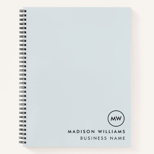 Minimal-Monogram-Notebook Notizblock (Vorderseite)