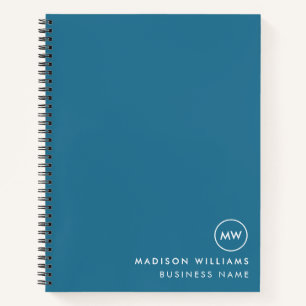 Minimal-Monogram-Notebook Notizblock