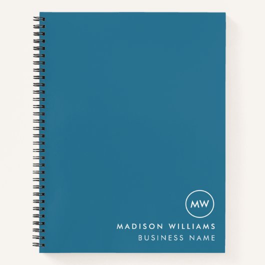 Minimal-Monogram-Notebook Notizblock (Vorderseite)