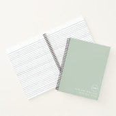 Minimal-Monogram-Notebook Notizblock (Innenseite)
