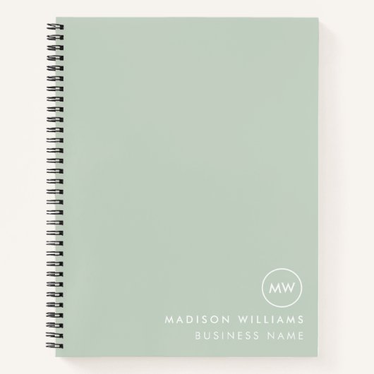 Minimal-Monogram-Notebook Notizblock (Vorderseite)