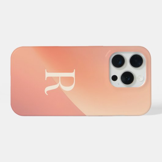 Minimal Monogram R Phone Case – Aesthetic Letter R iPhone Hülle (Rückseite (Horizontal))