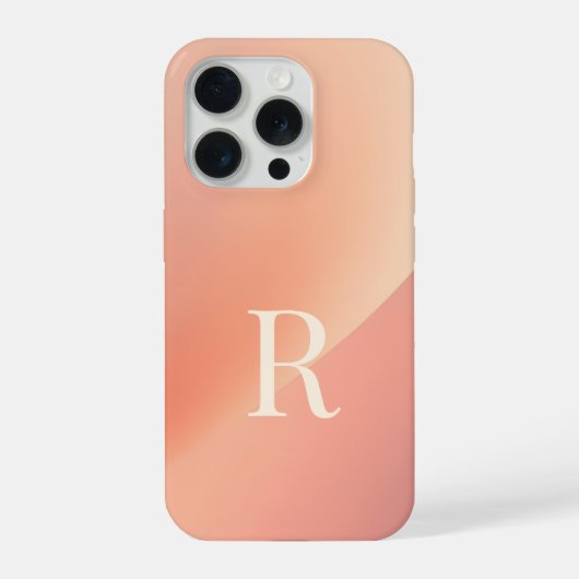 Minimal Monogram R Phone Case – Aesthetic Letter R iPhone Hülle (Rückseite)