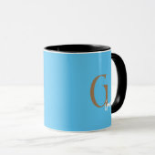 MINIMAL MONOGRAM TASSE INDIVIDUELLE NAME EINFACH M (VorderseiteRechts)