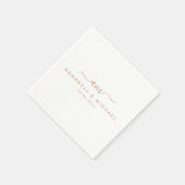 Minimal, Monogramm, Handschrift, Schriftart, Hochz Serviette (Ecke)