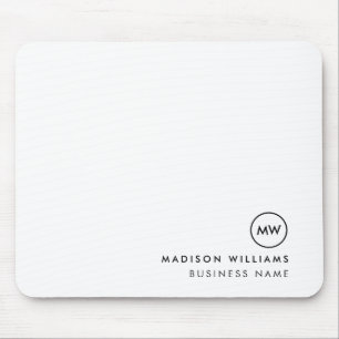 Minimal-Monogramm Mousepad
