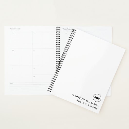 Minimal-Monogramm Planer (Anzeige)