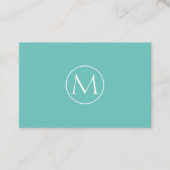 Minimal Monogramm Visitenkarte (Vorderseite)