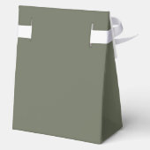 Minimal Moss Green Fevor Box mit Ribbon (Custom) Geschenkschachtel (Rückseite)