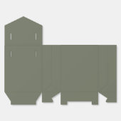 Minimal Moss Green Fevor Box mit Ribbon (Custom) Geschenkschachtel (Ungefaltet)