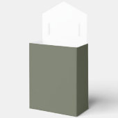 Minimal Moss Green Fevor Box mit Ribbon (Custom) Geschenkschachtel (Offen)