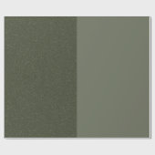 Minimal Moss Green Gift Wrap Paper - Anpassbar Geschenkpapier (Flach)