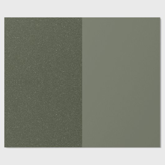 Minimal Moss Green Gift Wrap Paper - Anpassbar Geschenkpapier (Flach)