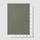 Minimal Moss Green Vellum Overlay - individuell ei Pergament Einladungen (Versetzt (Einladung))