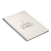 Minimal Motivational Notebook-Aesthetic Journal Notizblock (Rechte Seite)