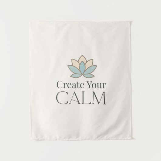Minimal Motivational Wall Tapestry Wandteppich (Vorderseite)