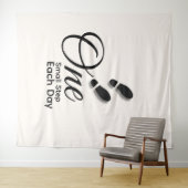 Minimal Motivational Wall Tapestry Wandteppich (Beispiel (Horizontal))
