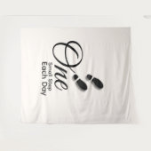 Minimal Motivational Wall Tapestry Wandteppich (Vorderseite (Horizontal))