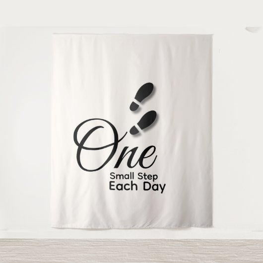 Minimal Motivational Wall Tapestry Wandteppich (Vorderseite)