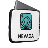 Minimal Mountain Night Landscape Design Laptopschutzhülle (Vorne Rechts)