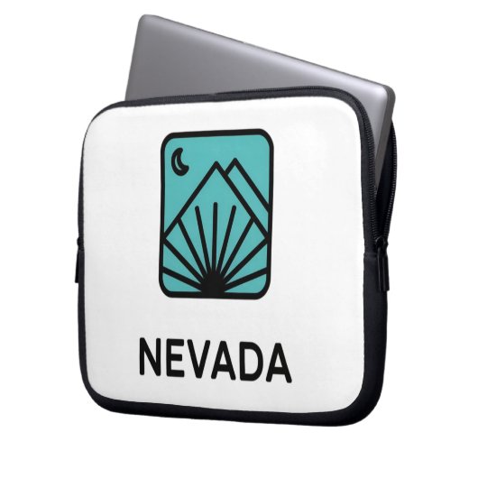 Minimal Mountain Night Landscape Design Laptopschutzhülle (Vorderseite Links)