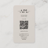 Minimal Moving Logistics Professional Sand Visitenkarte (Rückseite)