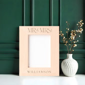 Minimal Mr. & Mrs. Newlyweds Wedding Geschenk Keep Geätzte Rahmen