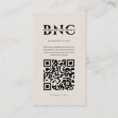 Minimal Nail Artist Beauty Salon Sand Visitenkarte (Rückseite)