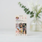 Minimal Nail Artist Beauty Salon Sand Visitenkarte (Stehend Vorderseite)