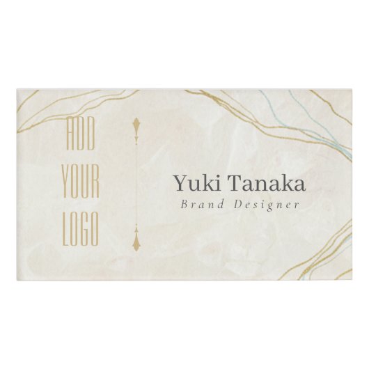 Minimal Name Badge | Elegant Magnetic Acrylic Name Namenschild (Vorderseite)