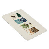 Minimal Nature Set – Mountain & Tree Art Magnet (Rechte Seite)