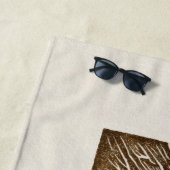 Minimal Nature Set – Mountain & Tree Art Strandtuch (Beispiel)