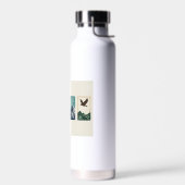 Minimal Nature Set – Mountain & Tree Art Trinkflasche (Links)