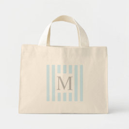 Minimal Nautic Style Grocery Tote Bag Mini Stoffbeutel