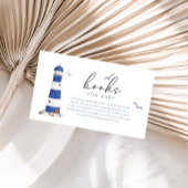 Minimal Nautical Sailboat Ahoy Boy Books für Baby Begleitkarte