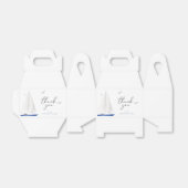 Minimal Nautical Sailboat Baby Shower Ahoy Boy's Geschenkschachtel (Ungefaltet)