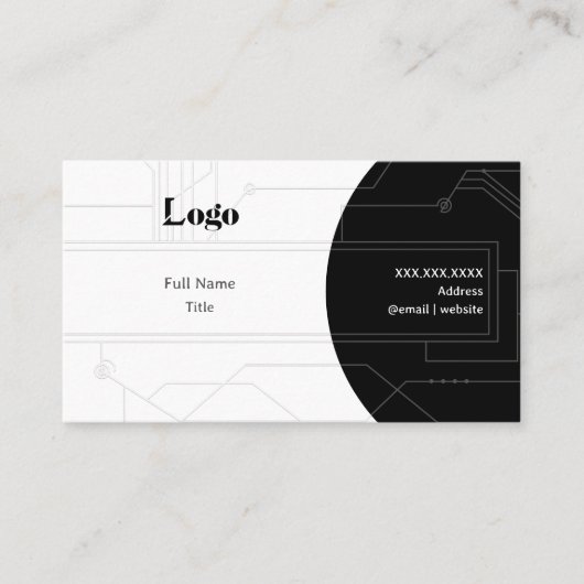 Minimal Networking Business Card Visitenkarte (Vorderseite)