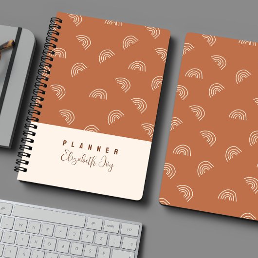 Minimal Neutral Boho Customizable Planner Planer