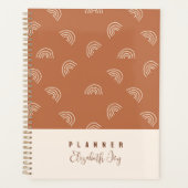 Minimal Neutral Boho Customizable Planner Planer (Vorderseite)