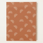 Minimal Neutral Boho Customizable Planner Planer (Rückseite)