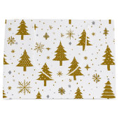 Minimal neutraler Weihnachtsbaum Große Geschenktüte (Vorderseite)