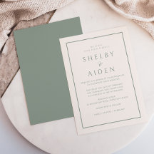 Minimal neutrales Elegant Moderne Hochzeit