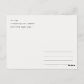 Minimal New York City Skyline Watercolor Travel Postkarte (Rückseite)